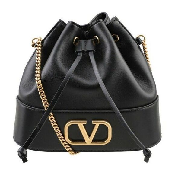 VALENTINO Handbags - Vring Chain Bucket Bag Black Hpf